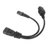IEC320 C14 To C19 and C13 Power Cord Single IEC 320 C14 To C19 C13 Y Splitter Power Cord 10A 250V