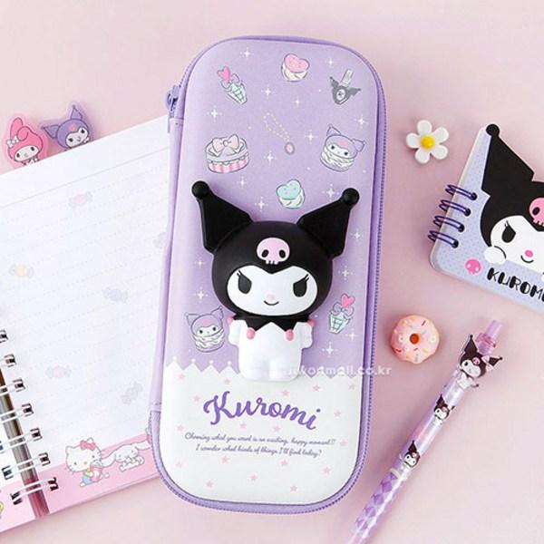 Sanrio Мешочек для девочек-пенал для девочек начальной школы, 1 штука, Kuromi