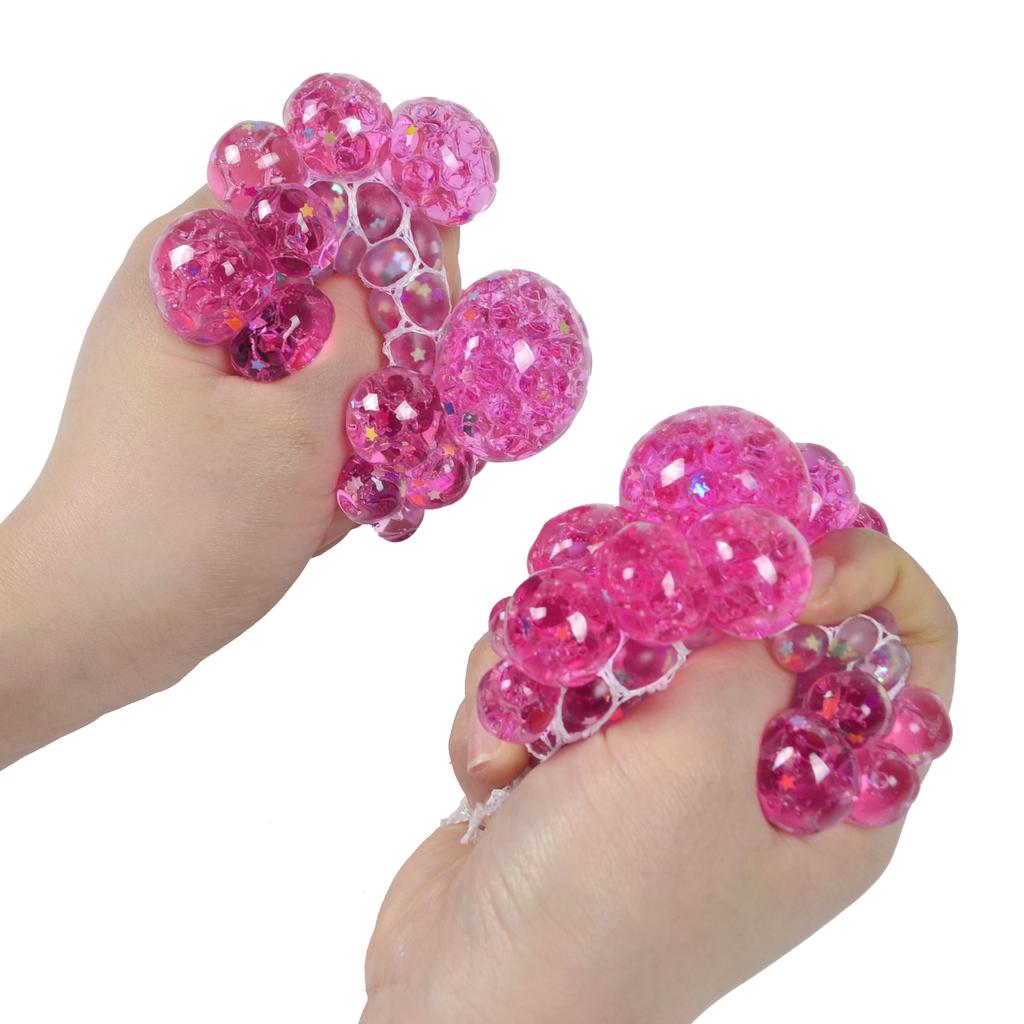 Разноцветный Звездный Сжимаемый Мяч Сквиш 3D Игрушка для Снятия Стресса Сенсорная Игрушка для Взрослых Антистресс Подарок с Нетоксичным Материалом для Офиса