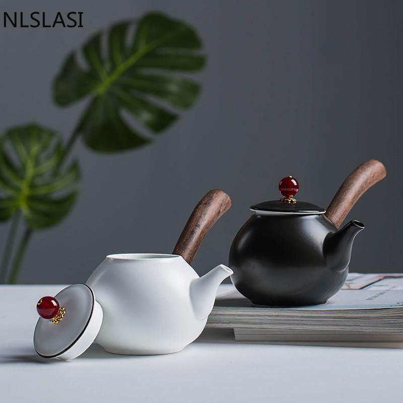 Новый стильный керамический чайник Dahongpao Чайный сервиз Чайный сервиз Чайник Дорожный удобный чайный сервиз Бытовая питьевая посуда NLSLASI
