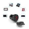 Car USB Charger Power Socket QC 3.0 USB 5V / 3A Digital LED Voltage Voltmeter Display Waterproof