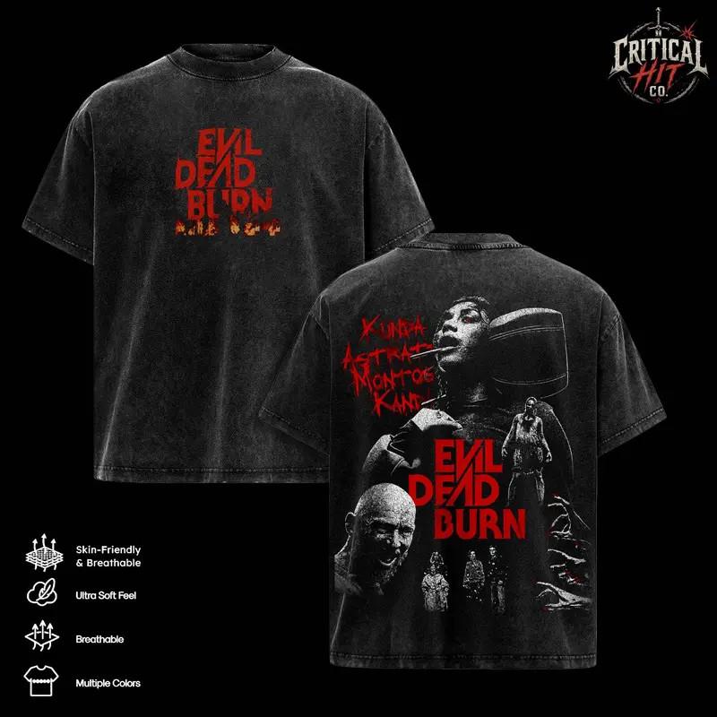 Evil Dead Burn 2026 Vintage Washed T-Shirt, Evil Dead Horror Movie Shirt -