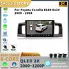 Для Toyota Corolla E130 E120 2000-2004 автомобильный мультимедиа стерео навигация 4G GPS Auto Carplay Android 13 сенсорный экран 2 Din радио