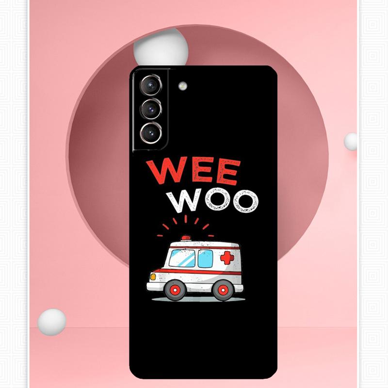 Ambulance EMS EMT Paramedic Case For Samsung Galaxy S24 S23 Ultra S22 S20 FE S21 FE Note 10 20 S8 S9 S10 Plus Cover