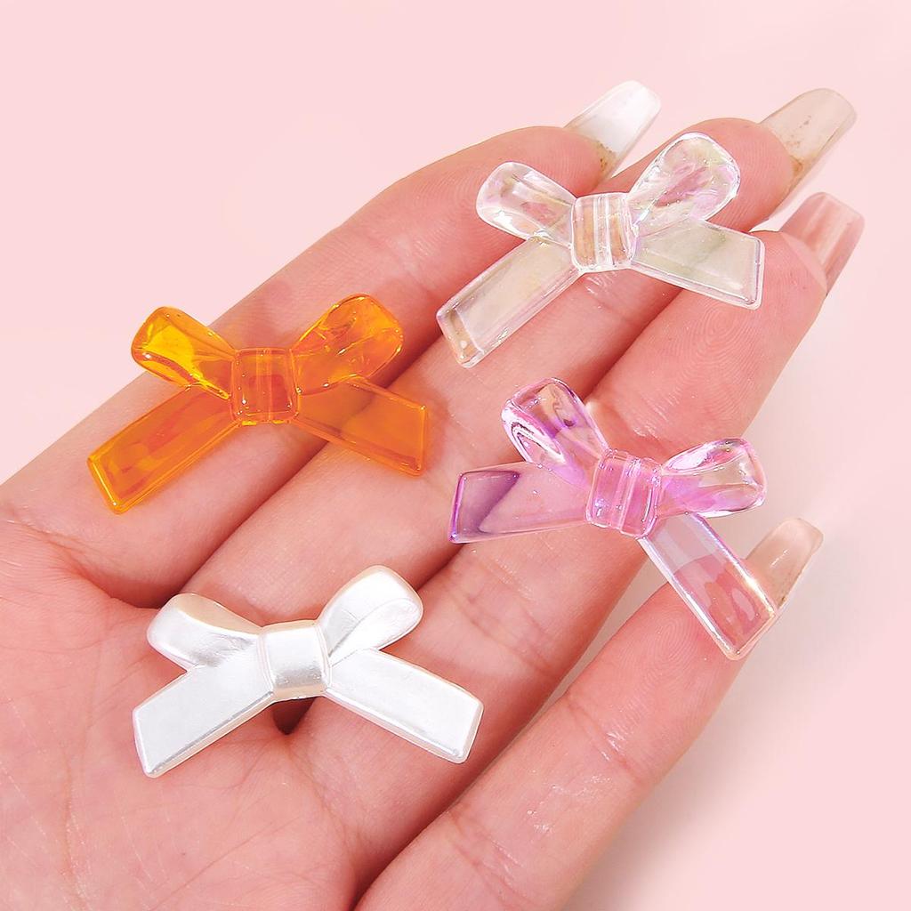 4 шт. 34*20 мм акриловые волшебные цвета бантик аксессуары для изготовления ювелирных изделий DIY очаровательное украшение