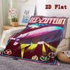 Vintage Zeppelin 2D Flat Pattern Flannel Blanket High quality All Seasons Warmth and Comfort Perfect for Christmas Gifts.MMT0918219