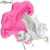 Silicone Mold 3D Pegasus Horse Candy Chocolate Fondant Molds Sugarcraft Cake Decorating Tools Moulds