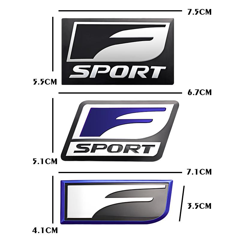 3D Metal Stickers Car Body Trunk Decal For Lexus F SPORT LS LX CT LC RC GX460 Ct200h LBX NX RX 350h 450h ES UX 300e GS GX IS 250