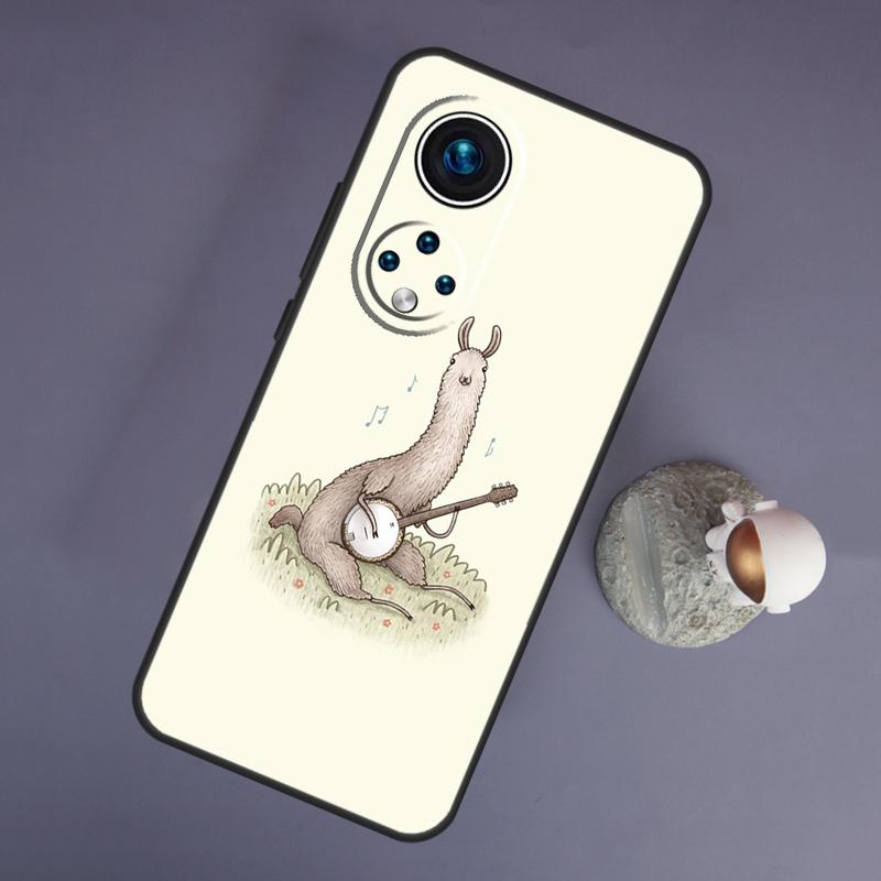 Милый ослик альпака для Huawei Honor Magic 5 Lite 70 50 X8 X9 a P20 P30 P40 P50 P60 Pro P Smart Nova 9 5T чехол