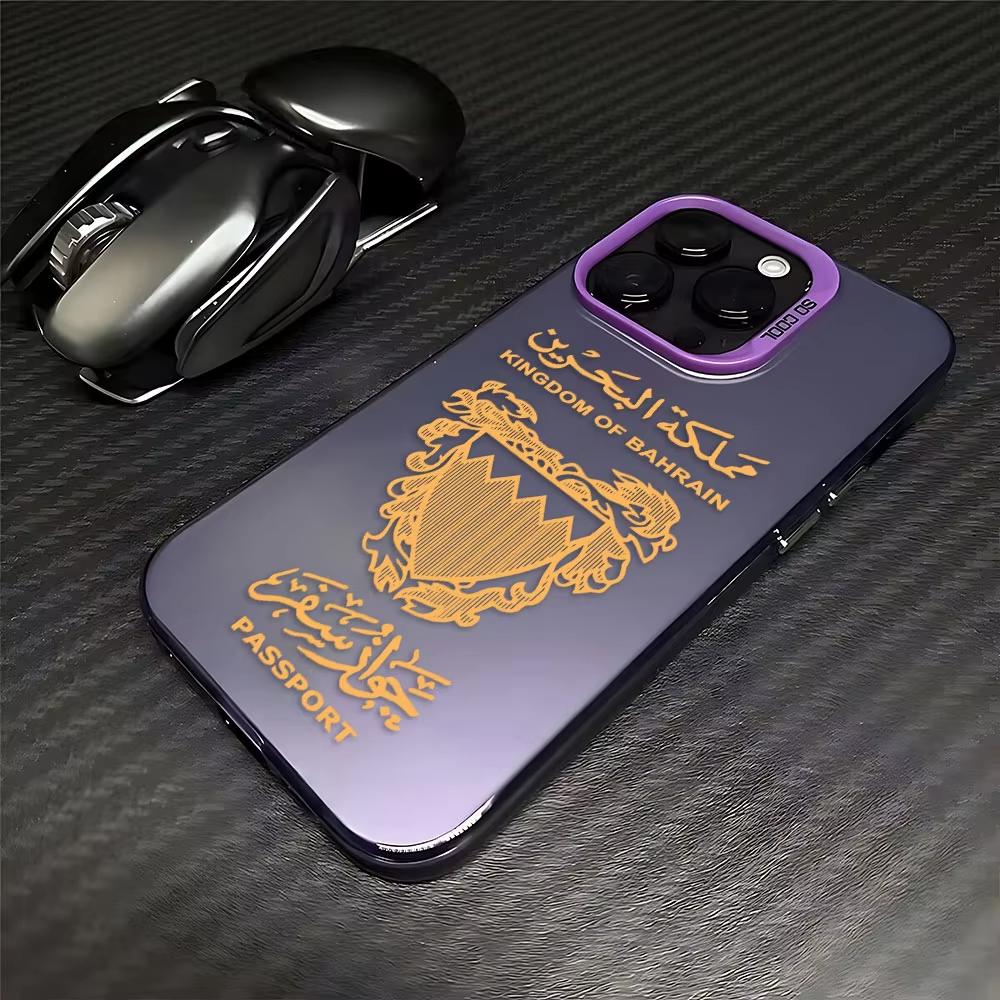 Чехол для телефона с узором паспорта Бахрейна для iPhone 17 Air 16e 16 Pro Max 15 14 Plus 13 12 Mini 11 Pro, противоударная силиконовая задняя крышка