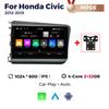 NaviFly 9-дюймовый QLED беспроводной Carplay Android авто радио для Honda Civic 2012 2013 2014 2015 мультимедийные GPS интеллектуальные системы