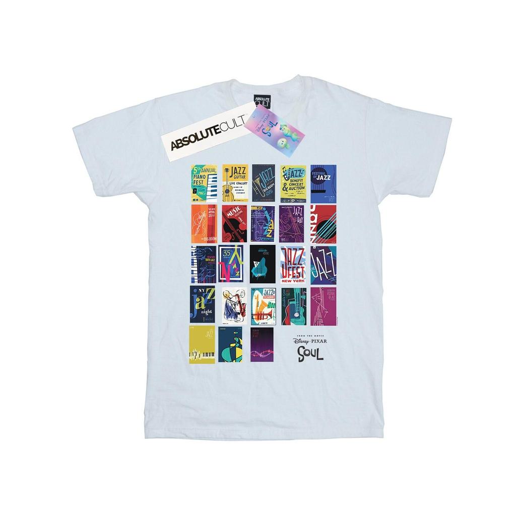 Disney Mens Soul Jazz Poster Wall T-Shirt