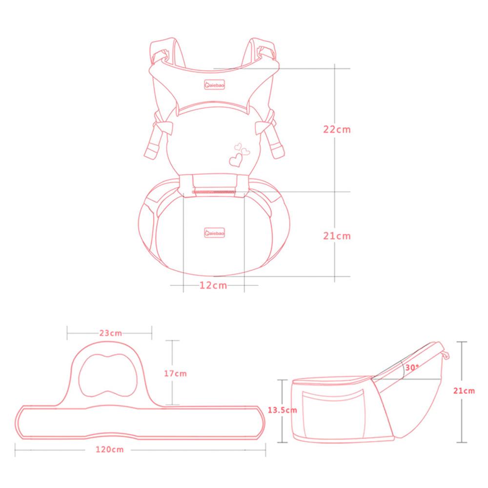 Эргономичная переноска со съемным набедренным сиденьем Многофункциональная переноска для новорожденных и малышей