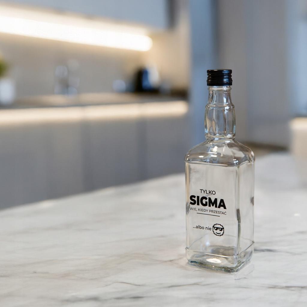 Butelka Szklana Daniels 500 Ml Na Alkohol Prezent Z Nadrukiem - Sigma 0,5L
