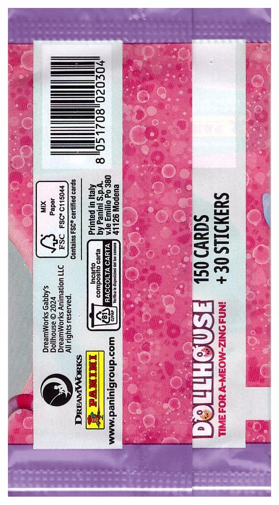 Karty panini gabby's dollhouse zestaw startowy 15 kart kolekcjonerskich