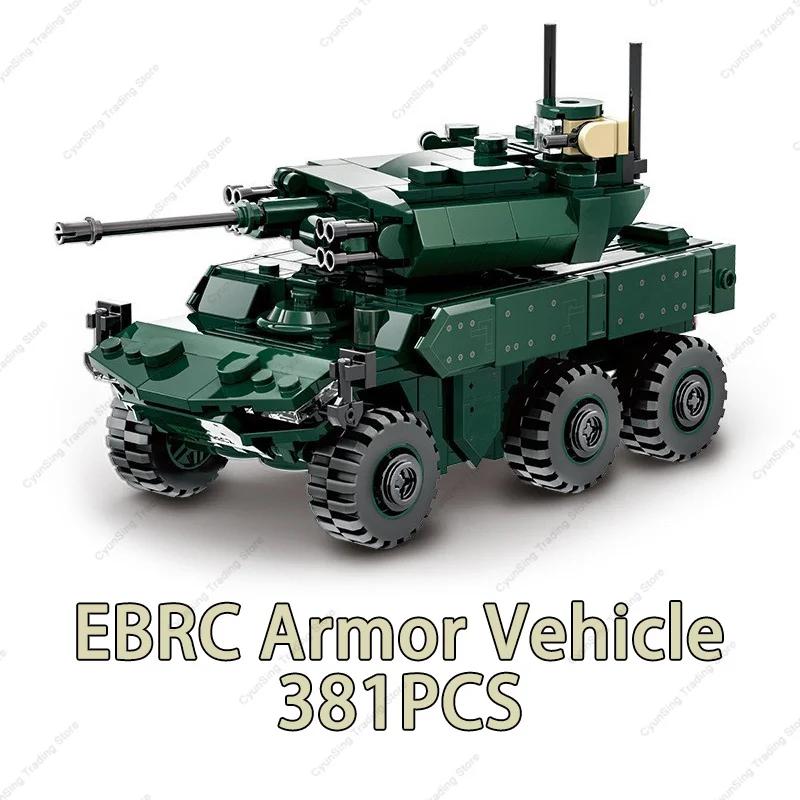 2024 Военный Бронированный Автомобиль Набор Строительных Блоков Боевые Машины Пехоты Масштабная Модель Современные Кирпичики Детские Игрушки Игровые Наборы для Детей