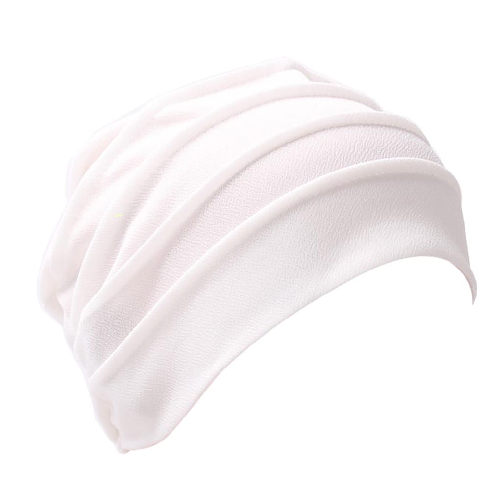 Women India Hat Muslim Ruffle Chemo Hat Scarf Turban Head Wrap Cap