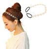 Lady Girl Fashion Sweet Metal Hollow Rose Flower Elastic Hair Band Headband