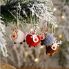 Felt Wooden Elk Merry Christmas Tree Decorations Cute Hanging Pendant Deer Craft Ornament For Home New Year