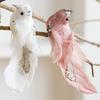 1 Pair Glitter Christmas Birds Ornament Colorful Realistic Simulated Bird Pendant Handmade Exquisite Christmas Tree Decoration