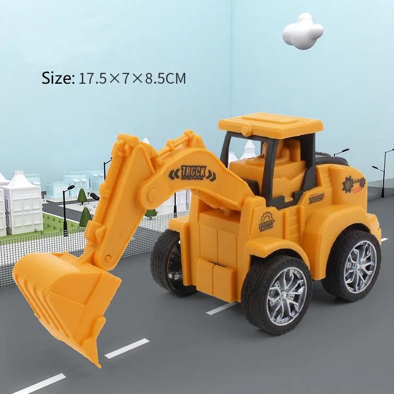 1pc Engineering Car Vehicle Toys Plastic Diecast Construction Excavator Model Truck For Children Kids Boys Funny Birthday Gift