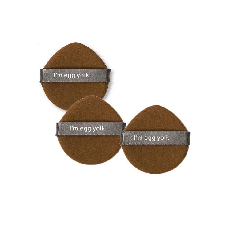 3 шт., пуховка на воздушной подушке, круглая, с каплей воды, двухсторонняя сухая и влажная пудра