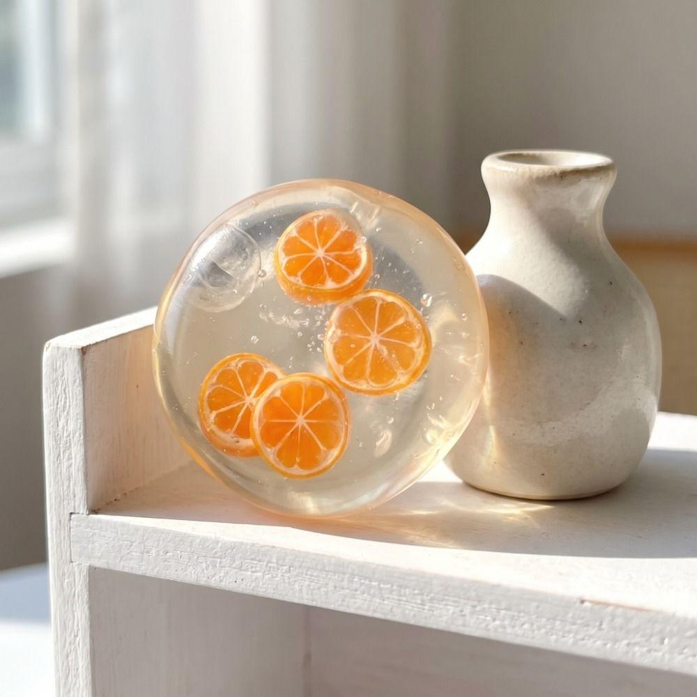 Watermelon Coconut Oil Squishy Ball Orange Squishy Pearl Squishy Toy Home Decoration
