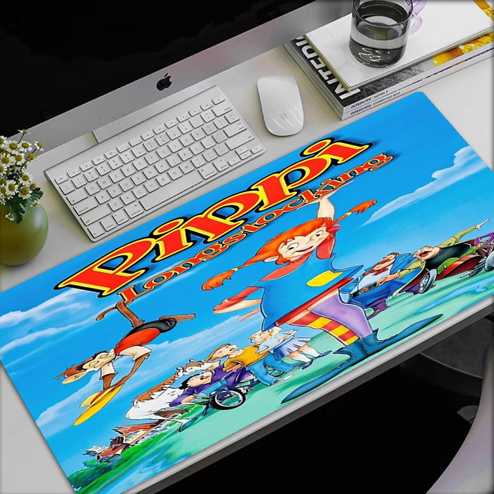 Pippi Longstocking Theme Mouse Pad, Non Slip Rubber Base, Multifunctional Office & Home Decor, Perfect for Workspace Personalization.