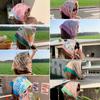 55Cm  Sweet Floral Print Small Square Scarf For Women Girl Cute Soft Flower Scarf Hairband Headband Korean Hair Scarves