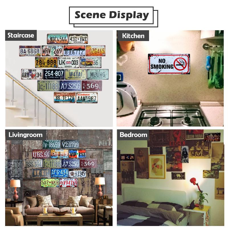 SQ-DGLZ Minen German Road License Plate Warning Tin Sign State Wall Decoration Metal Sign Home Decor Painting Plaques Art Poster