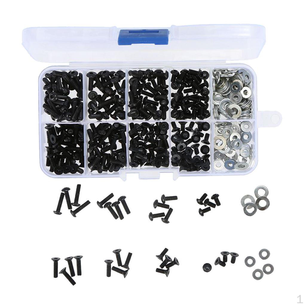 180 Pcs/set Metal Screw Kit /10 HSP RC Car