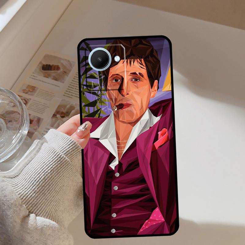 Чехол для телефона Realme 13 12 10 11 14 Pro Plus GT 6T 6 5 GT7 Pro C61 C55 C53 C51 C21Y C25S C75 C67 с изображением фильма Лицо со шрамом 1983