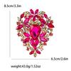 Fashion Exquisite Alloy Large Rhinestone Glass Brooch Exaggerated Temperament Women'S Clothing Corsage Jewelry Pin