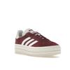 Adidas Gazelle Bold Shadow Red White женские кроссовки Cloud-White Core-White HQ6892