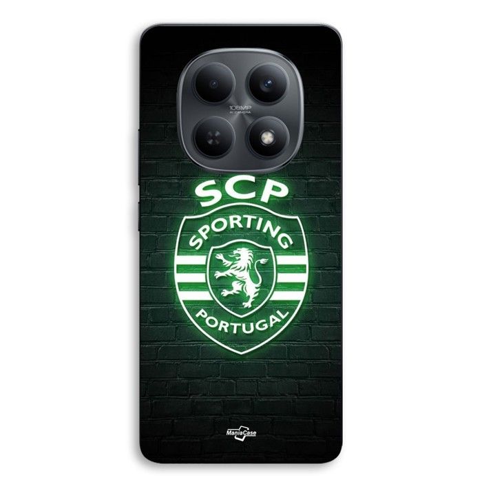 Coque Pour Xiaomi Redmi Note 15 5g SCP sporting portugal lumineux fond noir Maniacase