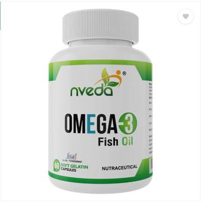 Пищевая добавка Nveda Омега-3 60 капсул ( 1000 мг Омега-3, с 180 мг ЭПК и 120 мг ДГК)  (60 Нет)