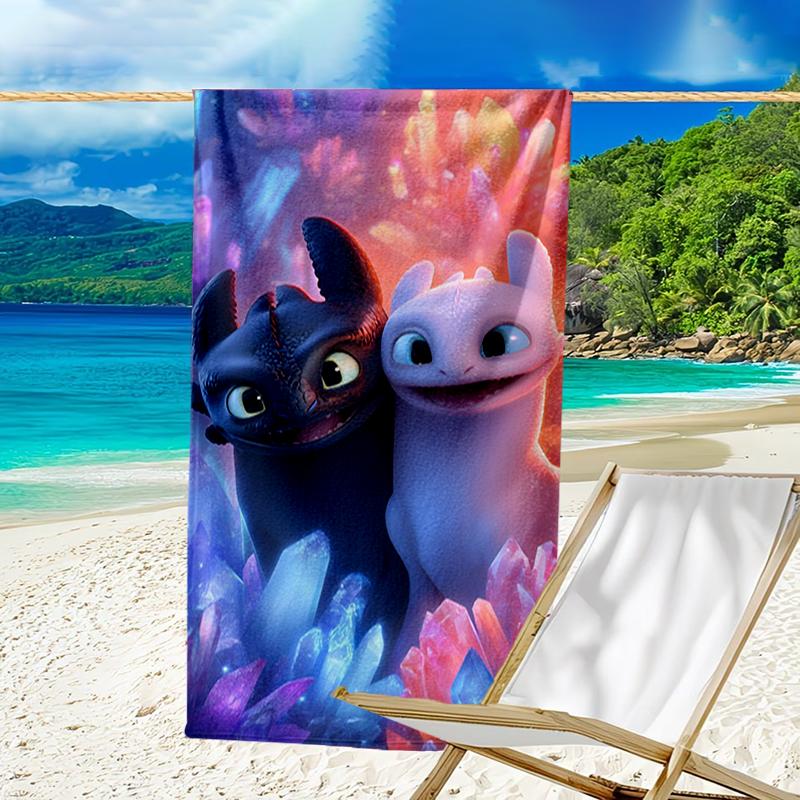 Ultra-Soft Beach Towel with Dragon Theme,Ideal for Pool - Camping, Diving - Perfect Travel Essential, Vibrant Beach Towel.