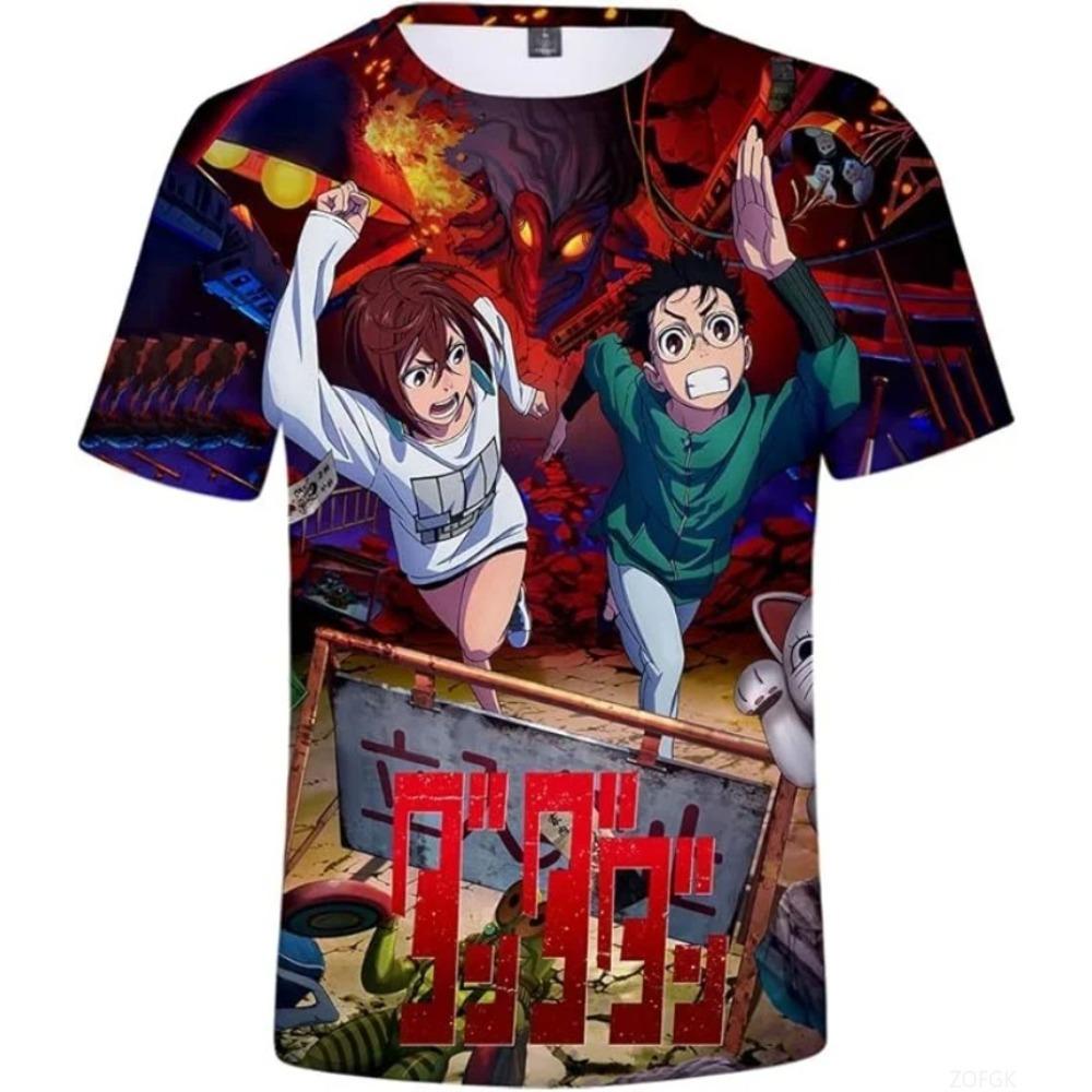 Футболка с 3D-принтом Аниме Манга Мужская Женская Круглый вырез Короткий рукав Модная Одежда в стиле Харадзюку Детские Топы Большого размера Мужская одежда