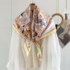 88x88cm 100% Silk Twill Scarf Luxury Square Shawl Lightweight Spring Summer Wrap Elegant Fashion Accessory for Women