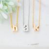 Kids Tiny Initial Alphabet Letter Necklace Custom 26 English A-Z Cursive Birthday Baby Name Necklace Letters Children