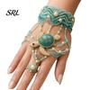 DIY Bracelet Craft Beaded Hand Kit, Bead Weaving Jewelry Making Set, Adjustable Chain Crafts Kit for Adults Gifts Lovers Handmade