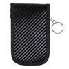 Double Layer Carbon Fiber Texture Leather RFID Blocking Car Key Signal Shielding Bag Key Storage Pouch