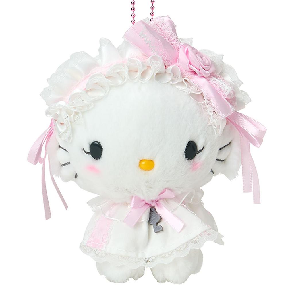 Держатель-маскот Sanrio Charmy Возраст 6 и 011291 (Белая оборка) Китти, Вверх,