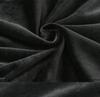 Velvet Plush Chair Cover Thick Black