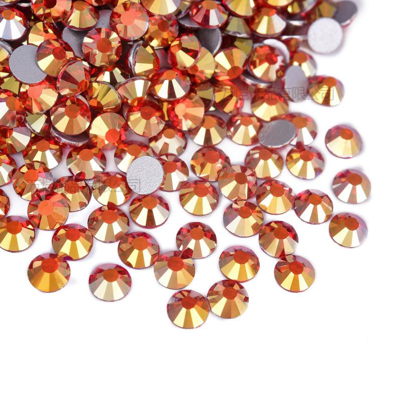 Стразы для дизайна ногтей, хрустальные стеклянные аксессуары, сделай сам, дрель с плоским дном, чехол для мобильного телефона, разноцветные, аксессуары Guomao A, аксессуары