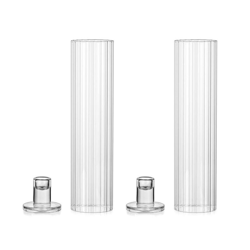 2 шт./набор подсвечников с крышками цилиндра стеклянный цилиндр в форме урагана прозрачный званый ужин вечеринка свадебные украшения