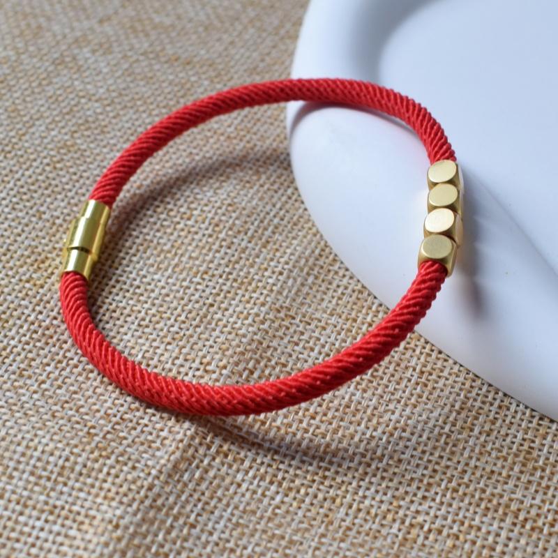 Новые Миланские Плетеные Браслеты для Женщин Мужчин Браслет с Переходным Шариком-Подвеской для Пары Роскошное Магнитное Застежка Ювелирное Изделие Подарок Оптовая Продажа
