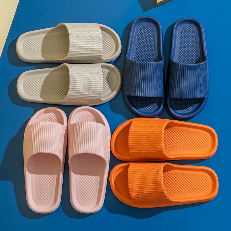 Тапочки женские домашние комнатные нескользящие для ванной мягкая подошва отель прохладные тапочки лето мужские