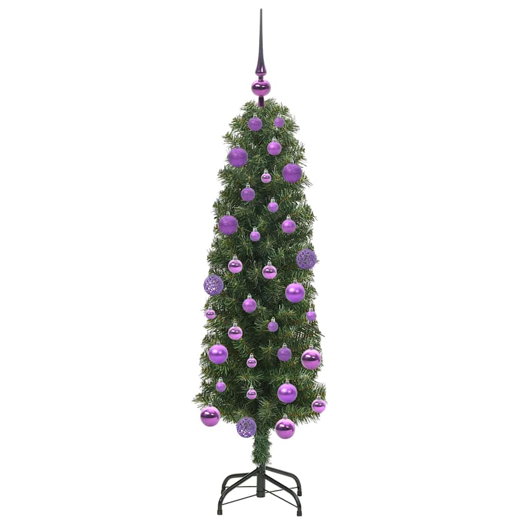 Artificial Christmas Tree with 150 LEDs and Stand Green 120 cm