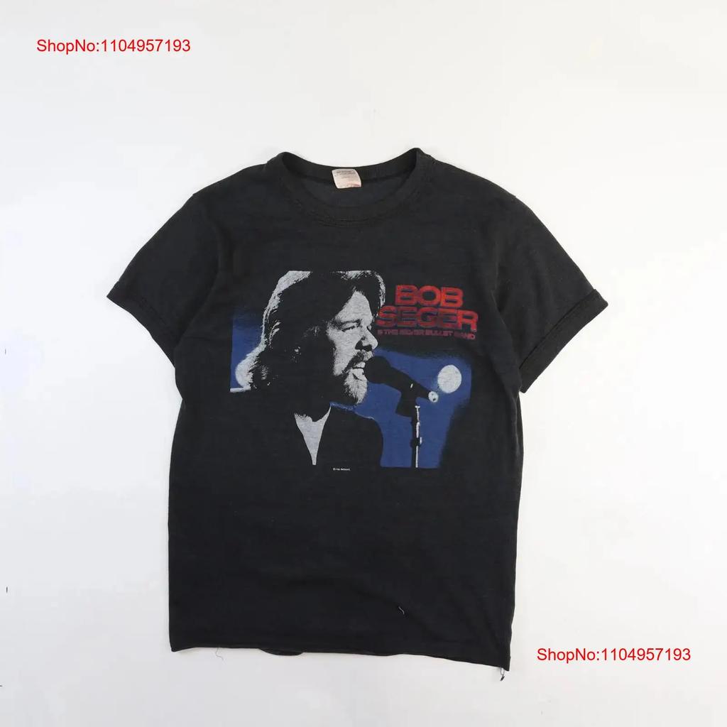 Винтажная футболка Bob Seger Silver Bullet Band American Tour Размер L 1986 80-е винтаж Постиранная Удобная Стильная Эластичная